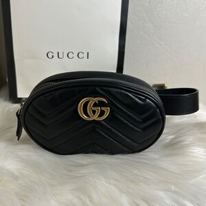 💯 Authentic Gucci Marmont Belt Bag🍀